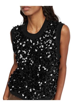 Black cashmere blend waistcoat SEMI COUTURE | Y5WD25Y690